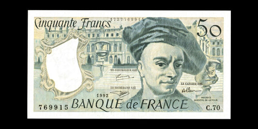 FRANCE - 50 Francs Quentin De la Tour 1992 F.67.18 P.152f SUP / XF