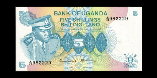 OUGANDA - UGANDA - 5 Schillings (1977) P.5A NEUF / UNC