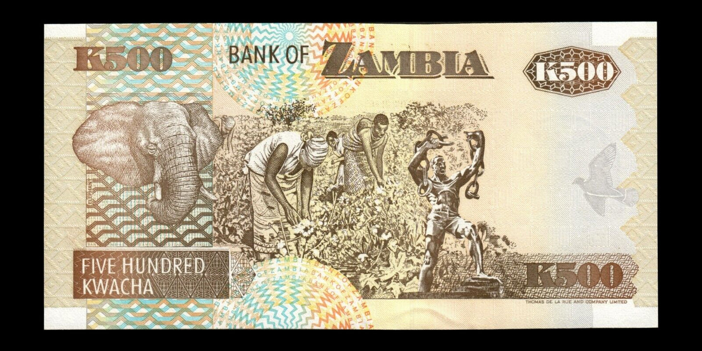 ZAMBIE - ZAMBIA - 500 Kwacha 1992 P.39b pr.NEUF / UNC-