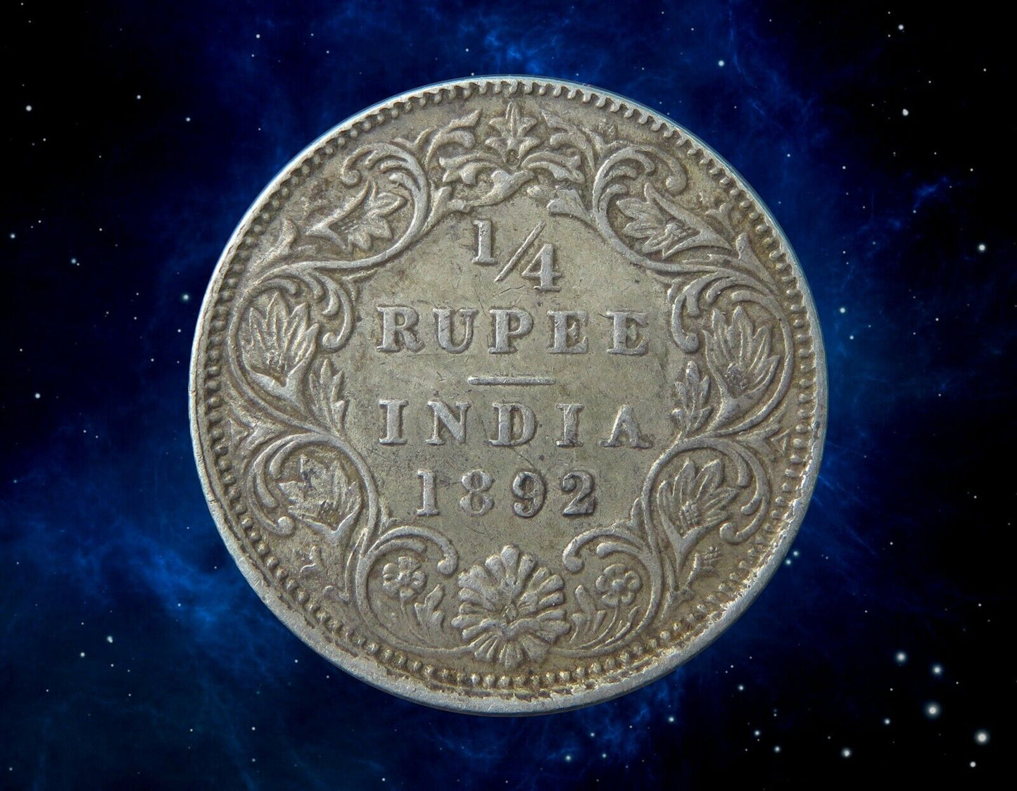 INDES BRITANNIQUES - BRITISH INDIA - 1/4 Rupee 1892 KM.490