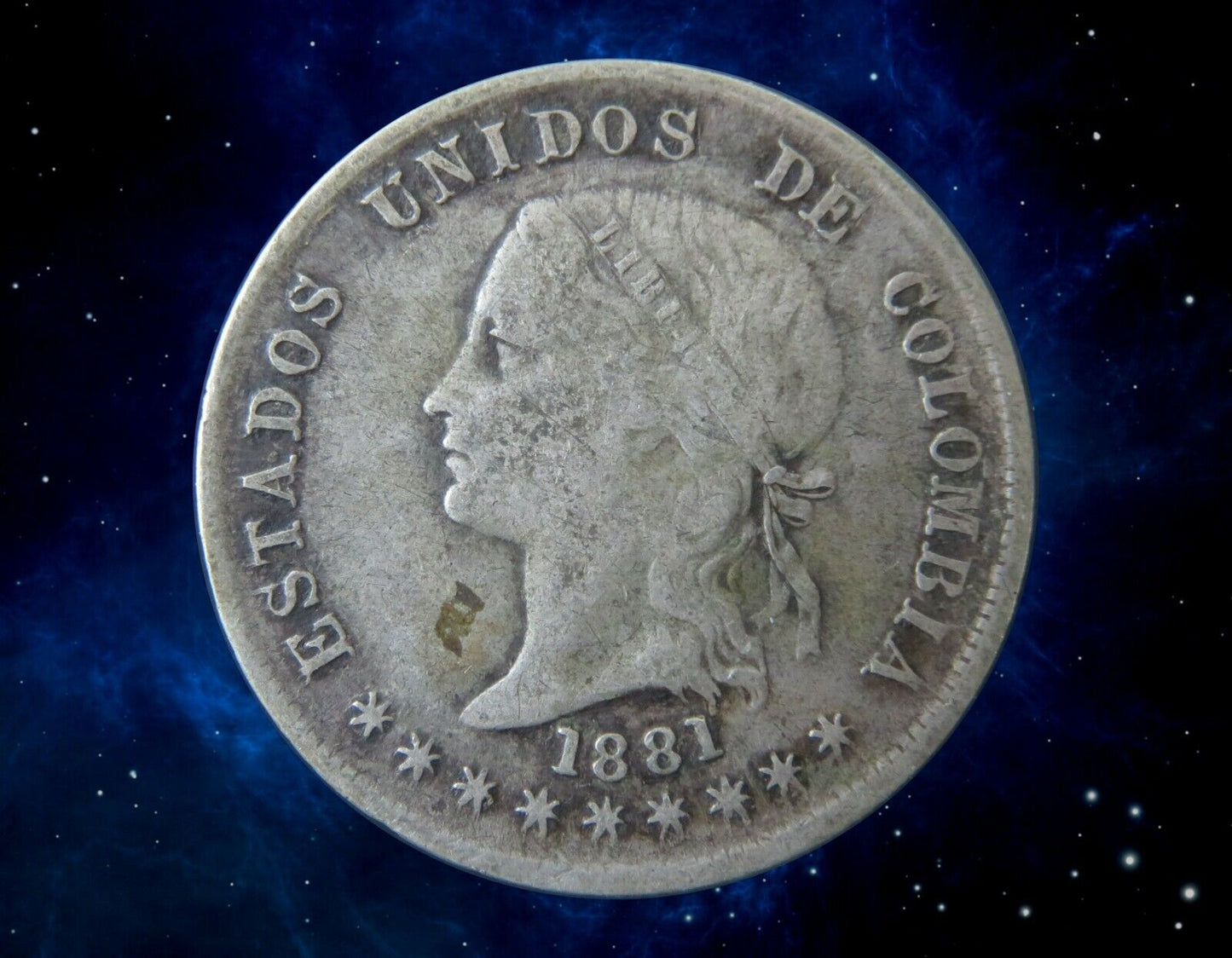COLOMBIE - COLOMBIA - 50 Centavos 1881 KM.177.1