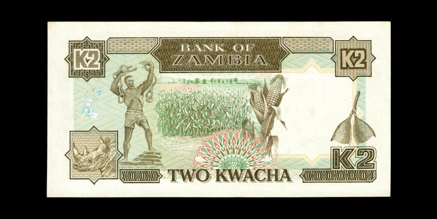 ZAMBIE - ZAMBIA - 2 Kwacha (1989) P.29a SPL / AU