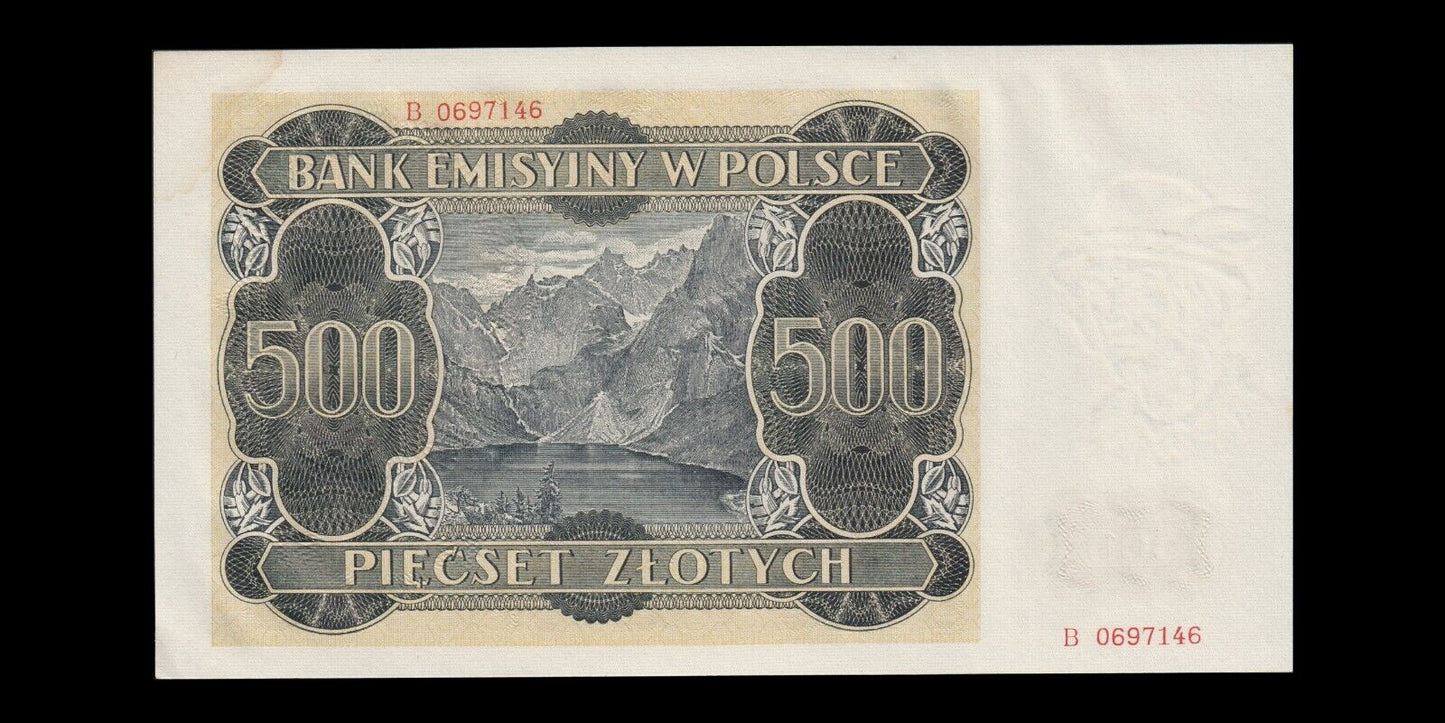 POLOGNE - POLAND - 500 Zlotych 1940 P.98 SPL+ / AU+