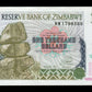 ZIMBABWE - 1000 Dollars 2003 P.12a SPL / AU