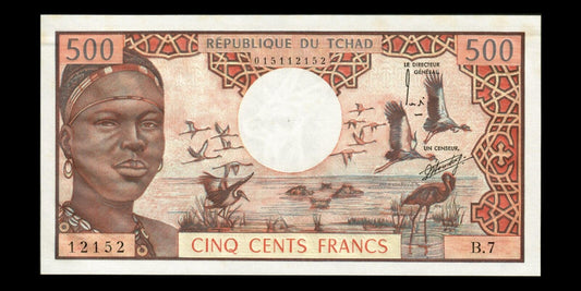 TCHAD - CHAD - 500 Francs (1974) P.2a SPL+ / AU+