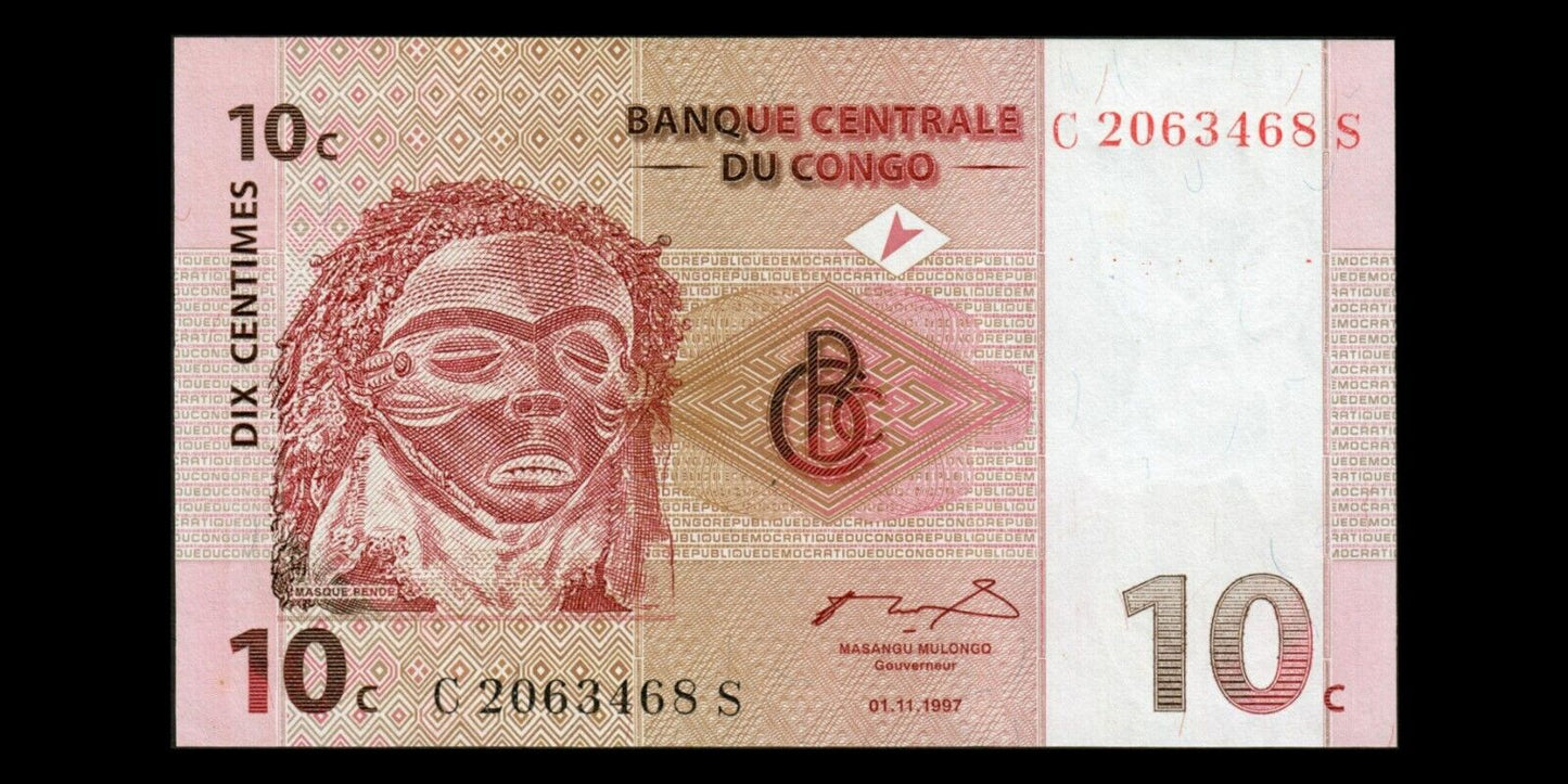 CONGO (Republic) - 10 Centimes 1997 P.82a NEUF / UNC