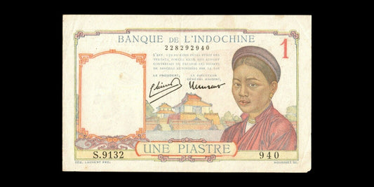 INDOCHINE - FRENCH INDOCHINA - 1 Piastre (1949) P.54e TTB / VF